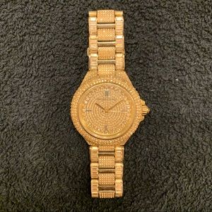 Michael Kors gold pave Watch